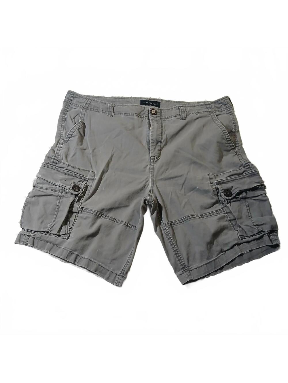 Aeropostale Gray Cargo Shorts Mens Casual Utility Streetwear Y2K Retro